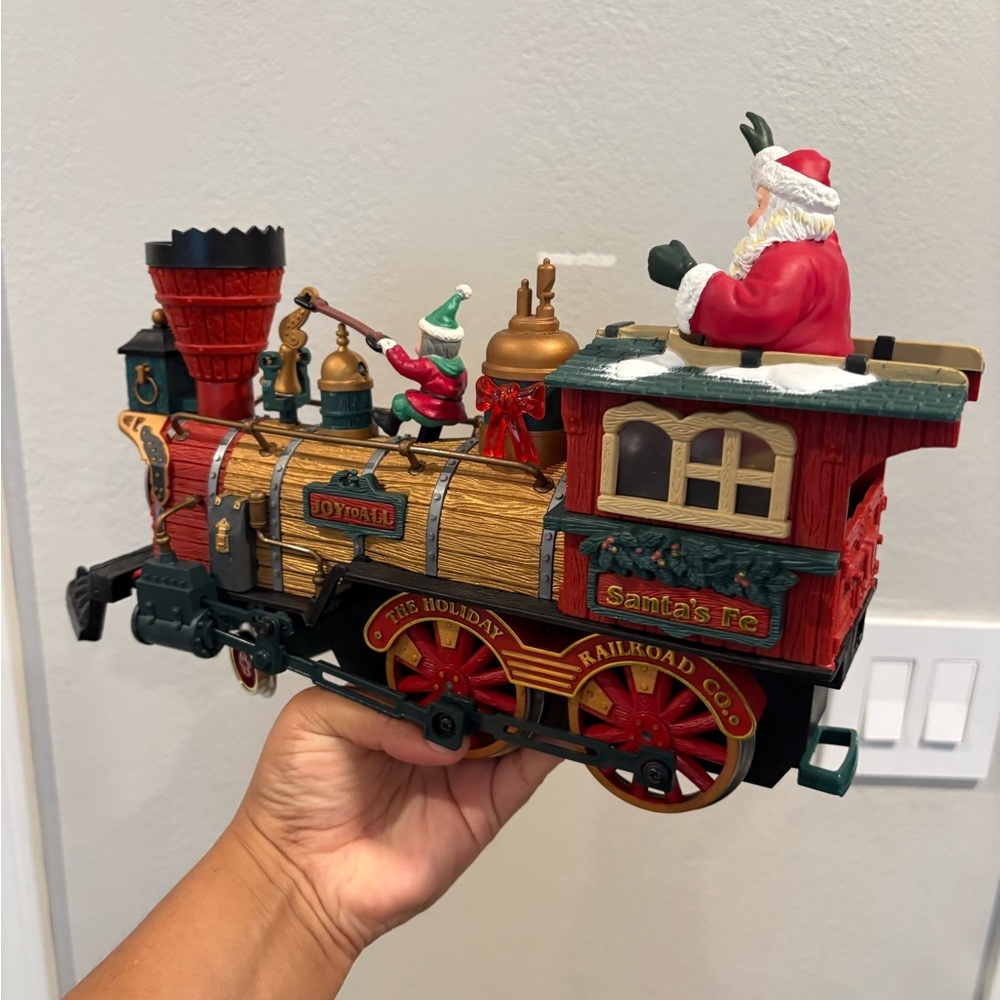 New Bright The Holiday Express Christmas Train Car #387 Santa's Fe "Engine" 1995 - Picture 4 of 16